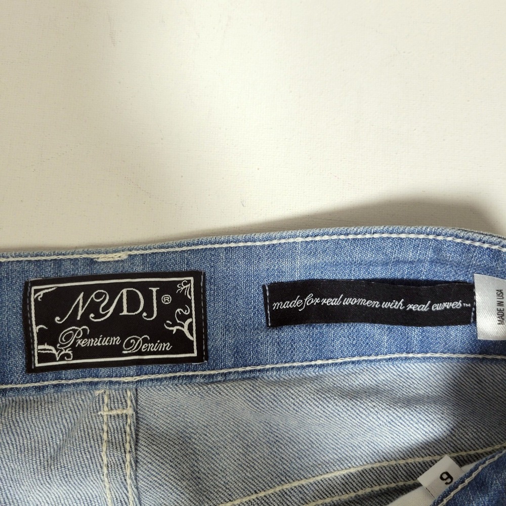 NEW NYDJ Med Rise Bootcut Jeans Size 6 Light Wash Curvy‎ Tall 30x34 Stretch - Picture 5 of 10